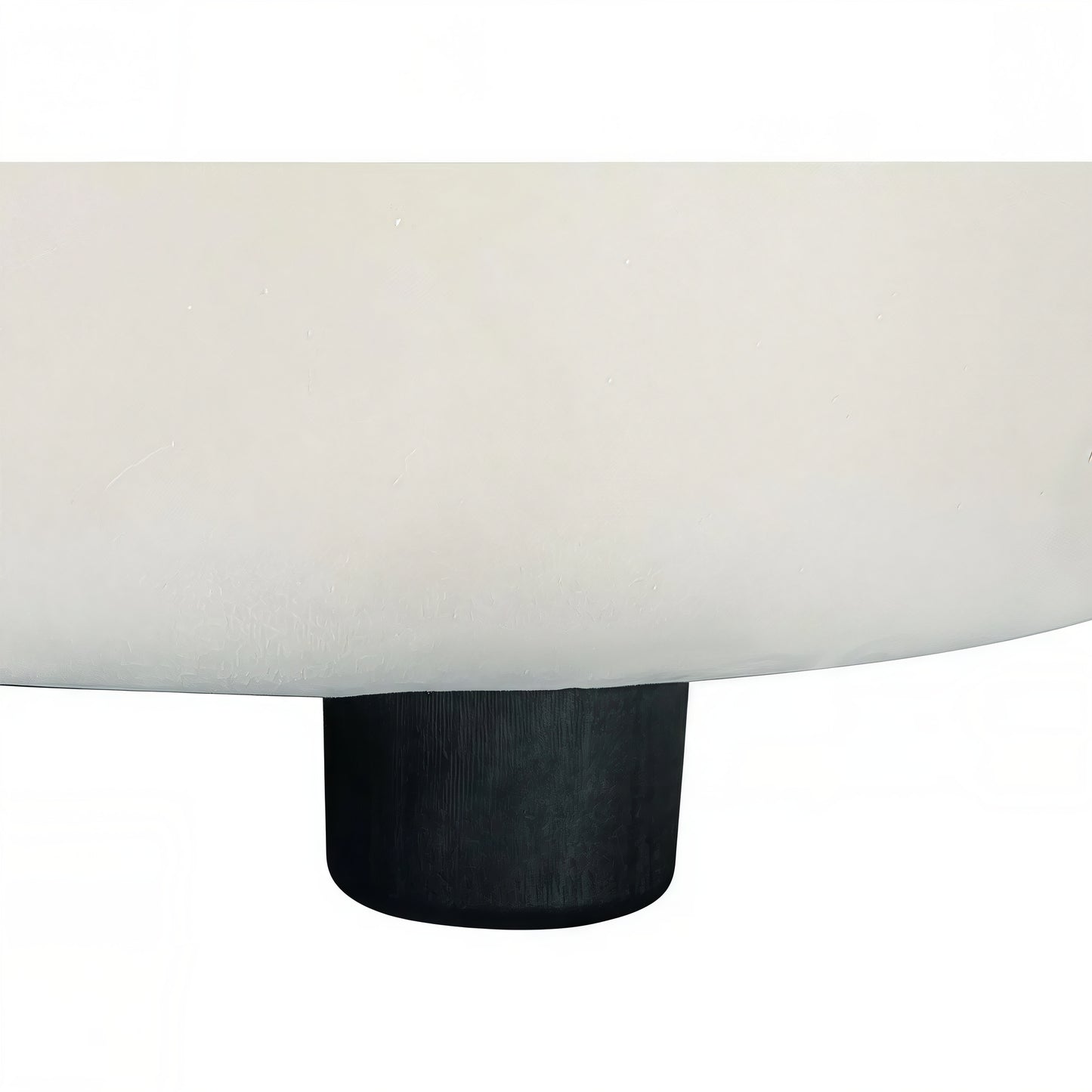 Curved Modern Sofa 87" – Off-White Contemporary Couch with Plush Seating